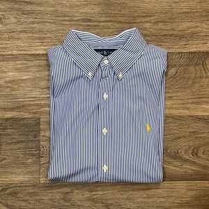 Ralph Lauren Shirt Men’s XXL Button Down Classic Fit white/blue